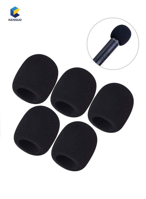 5 Pack Foam Mic Cover Handheld Microphone Windscreen (5 Pack)