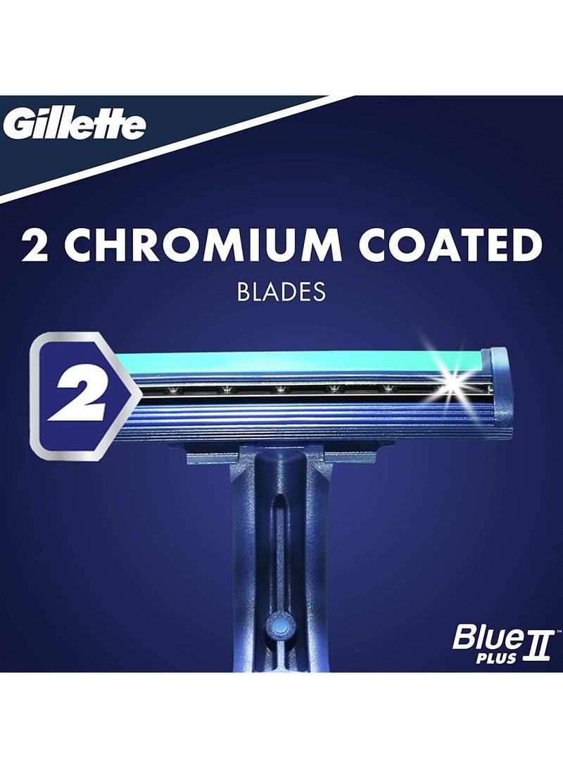 شفرات حلاقة بلو 2 بلس للرجال للاستخدام مرة واحدة، 10 شفرات + 4 شفرات - Image 3