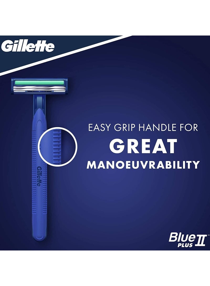 شفرات حلاقة بلو 2 بلس للرجال للاستخدام مرة واحدة، 10 شفرات + 4 شفرات - Image 4