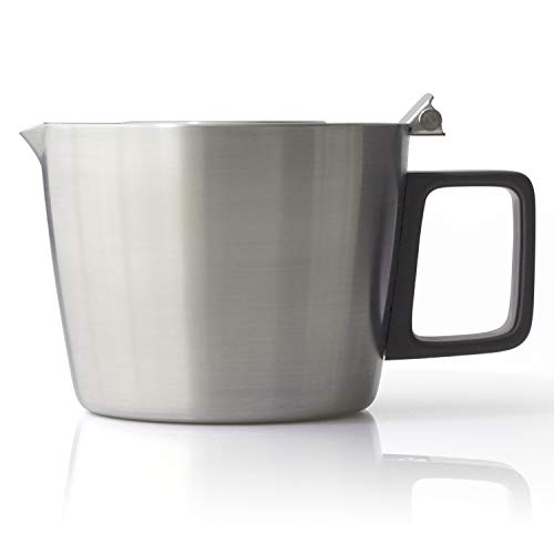 FORLIFE Hospitality Teapot with Built In Strainer, 14 oz, Stainless Steel - Image 2