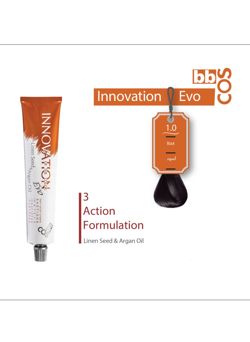 bbcos Innovation Hair Color 100 ml- 1.0 
