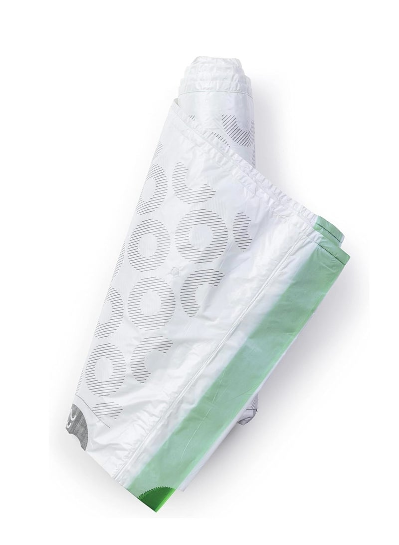 برابانتيا أكياس نفايات Brabantia PerfectFit مقاس G (23–30 لتر) – 60 كيس، أكياس قمامة قوية مع رباط سحب، لون أبيض - Image 4