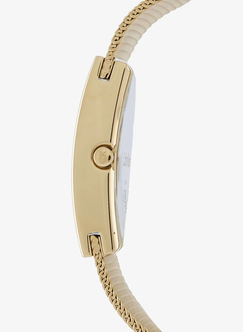 Calvin Klein  2-Hand CK Pulse Collection Quartz Movement Watch For Women With Gold-Tone Stainless Steel Mesh Bracelet - 25100062 for Women | Best Price UAE