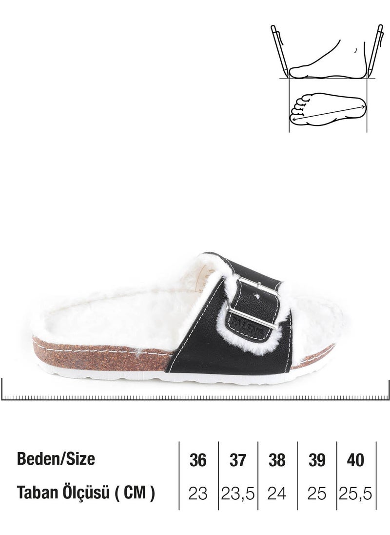 Gezer Plush Inside Cork Sole Women's Slippers 