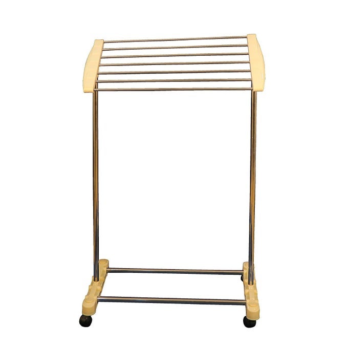 MULTI FUNCTIONAL STAINLESS STEEL MOBILE TOWEL RACK FLOORSTANDING MOBILE ROOM SAVE SPACE TOWEL CLOTH RACK FOR DRYING HOLDER FOR KITCHEN BATHROOM OR PANTRY AREA ETC