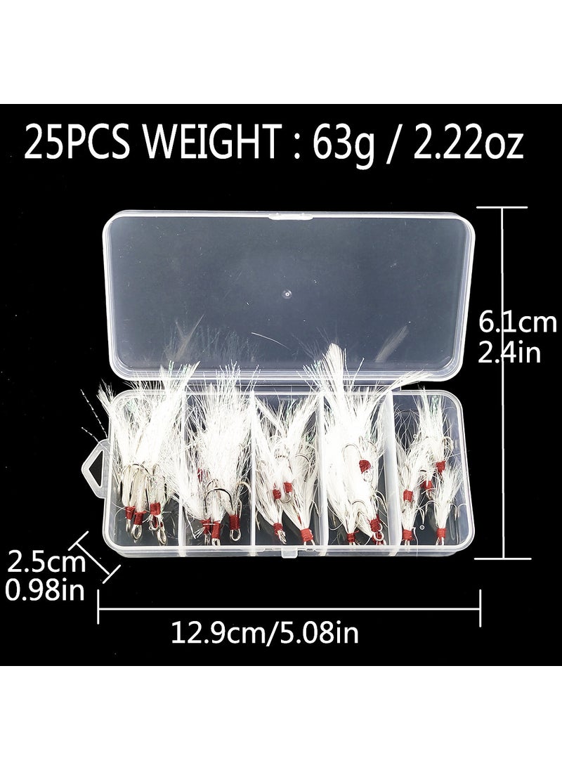 Triple Hook Feather Lure Fishhook Accessories Wholesale 2#-10 #5 each, a total of 25PCs boxed - pzsku/ZF675092B630BC0F42514Z/45/_/1732186961/60e4d23d-cefd-4839-9863-5fb80fac4e74