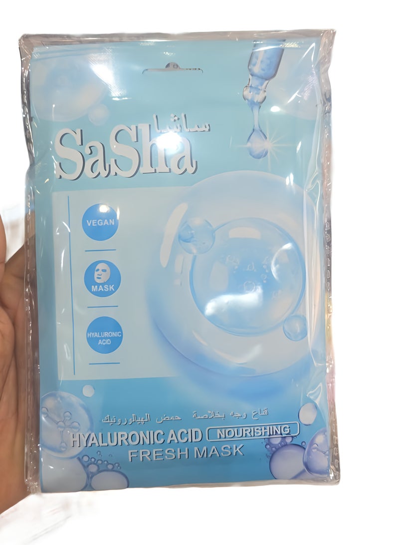 قناع ساشا النباتي ، قناع منعش مغذي بحمض الهيالورونيك