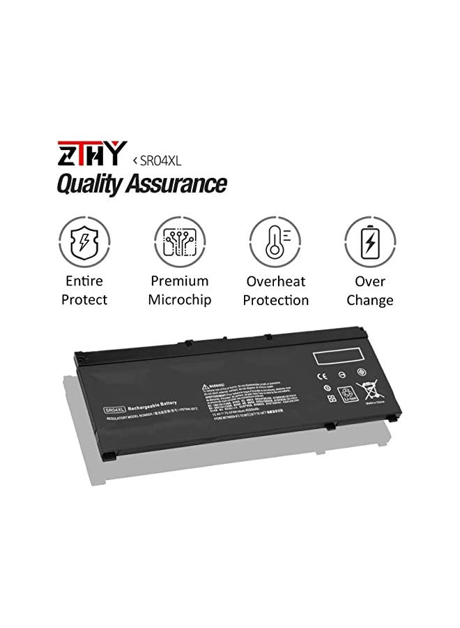 ZTHY Sr04Xl Replacement Laptop Battery For Hp Pavilion Power 15-Cx0Xxx 15-Cb000 15-Cb000 Omen 15-Ce000 15-Ce015Dx 15-Dc0000 Series 917678-1B1 917678-2B1 917724-855 Hstnn-Db7W Hstnn-Ib7Z Tpn-Q193 - Image 2