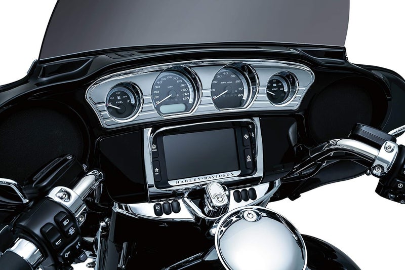 Kuryakyn 7284 Tri-Line Gauge Trim for 2014-19 Harley-Davidson Touring & Tri Glide Motorcycles, Chrome - Image 3