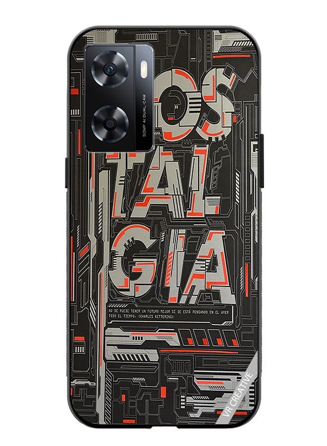 VR CREATIVE Protective Case Cover For Oppo A57/A77s Nostalgia Design Multicolour - Image 1