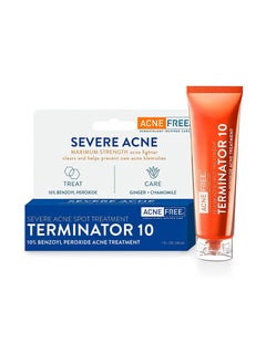 AcneFree Terminator 10 Acne Spot Treatment with 10% Benzoyl Peroxide Acne Cream 