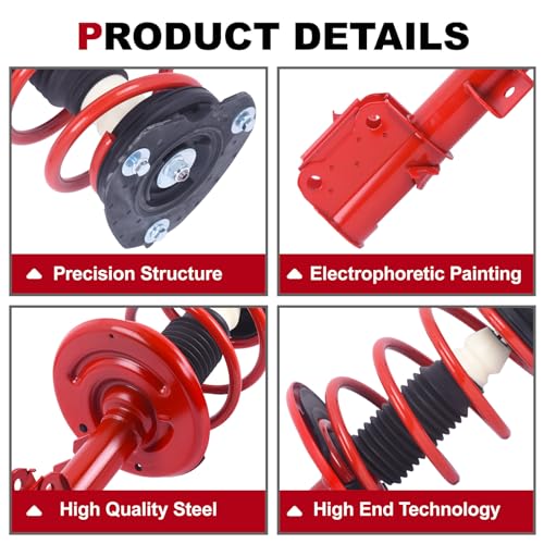 TOPAZ 172393 172392 Front Complete Struts Shock Absorber Assembly Compatible with Nissan Altima 2007-2012 3.5L V6, Nissan Altima 2007-2013 2.5L L4 - Image 2