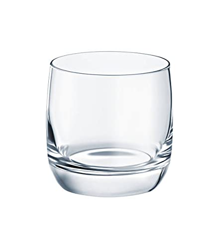 FINSTER Crystal Round Water GlassJuice Glass Set of 6270ML Tumbler Cocktail Mocktail Glasses - Image 1