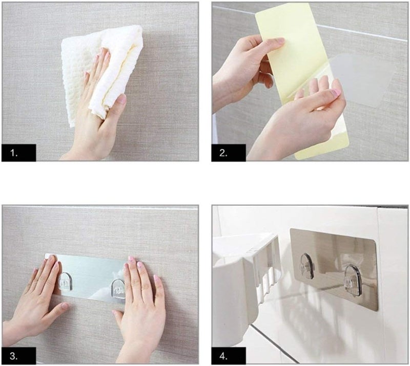 Towel Rack Towel Rack Hanging Towel Rack Sucker Punch Free Soap Dish Towel Rack Waterproof Strong Sturdy - Image 2