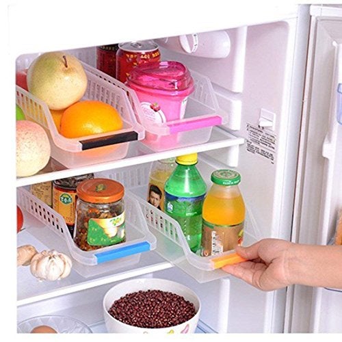 Inditradition Plastic Fridge Organizer Bins- 6 pieces, Transparent. - Image 3