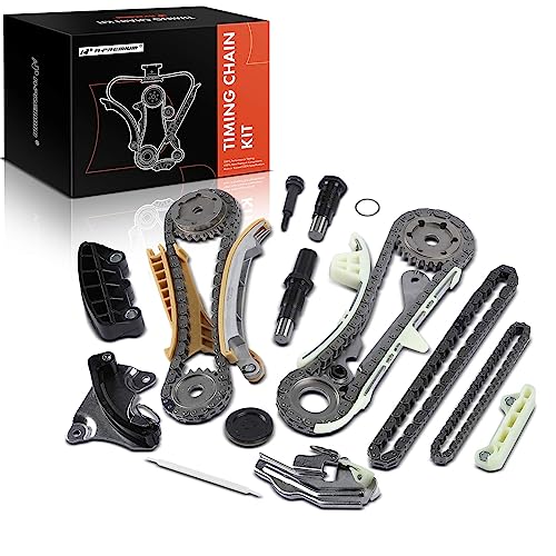 A-Premium 17PCS Engine Timing Chain Kit W/Tensioner & Guide [SOHC, 6Cyl 4.0L] Compatible with Ford, Mercury, Mazda - Explorer 97-10, Explorer Sport Trac, Ranger 01-10, B4000 01-10, Mountaineer 98-10 - Image 1