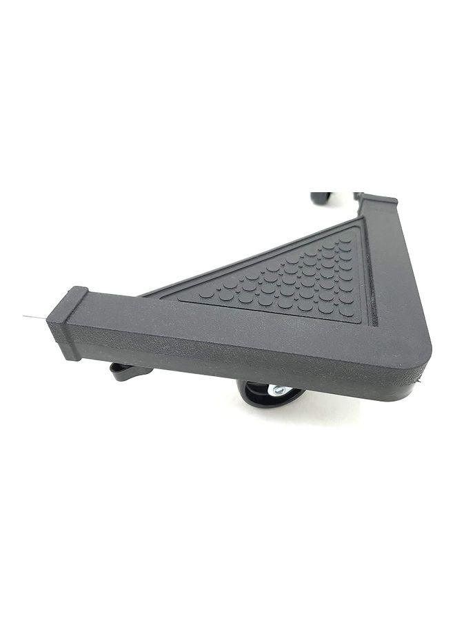 shopi.ae Heavy Duty Washing Machine And Refrigerator Adjustable Stand DX0035 Black - Image 5