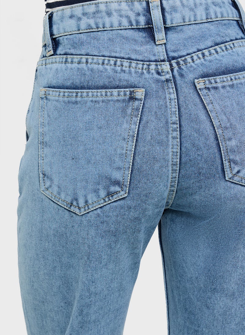 Ginger High Rise Mom Jeans - Image 5