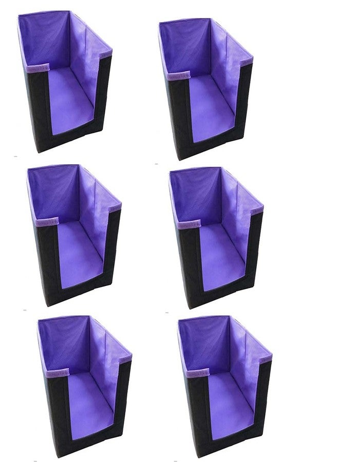 SKYLII Shirt Stacker Closet Organizer - Shirts and Clothing Organizer combo set of 6 pc- Purple - Image 1