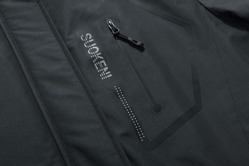 SUOKENI Women's Waterproof Warm Winter Snow Coat Hooded Raincoat Ski Snowboarding Jacket - Image 3