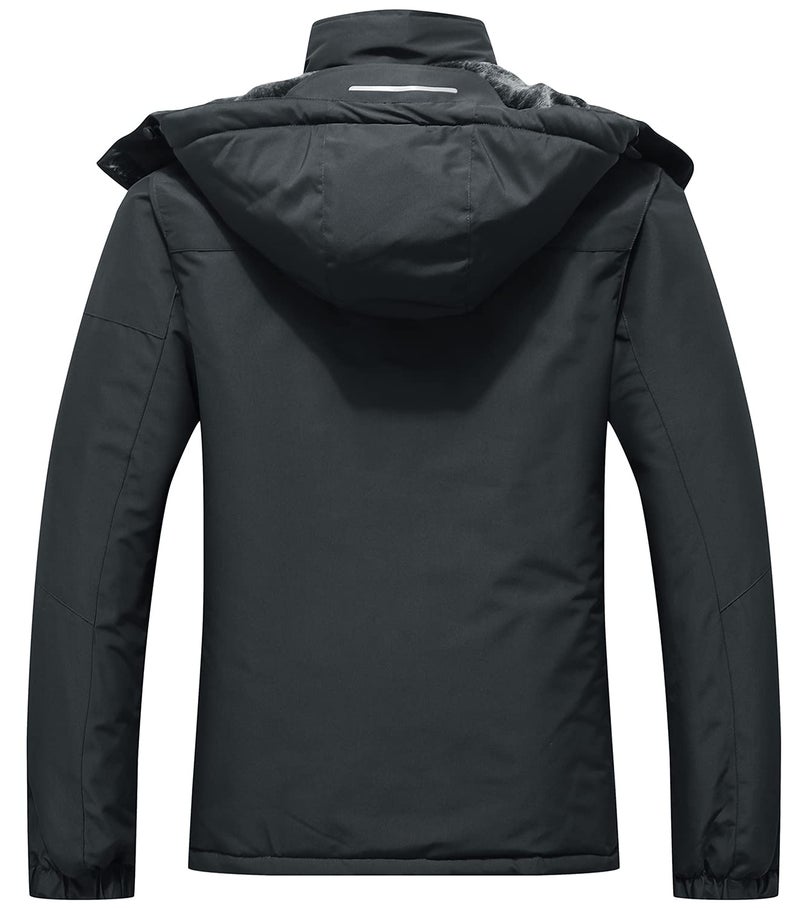 SUOKENI Women's Waterproof Warm Winter Snow Coat Hooded Raincoat Ski Snowboarding Jacket - Image 2