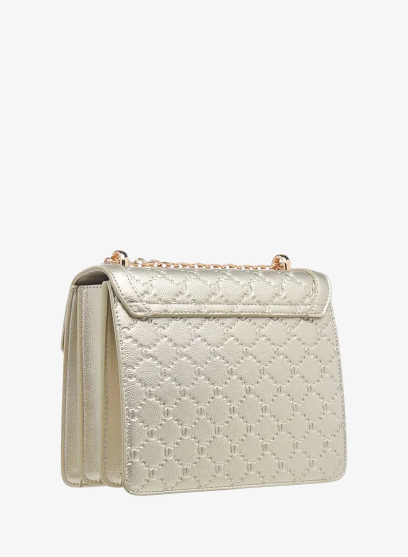 Le Confort GOLD Womens Monogram Embossed Crossbody Bag With Magnetic Closure for Women | Best Price UAE