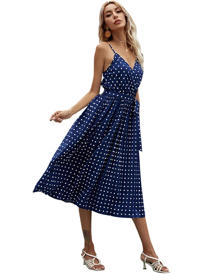 YUNIQEE Polka Dot Midi Dress