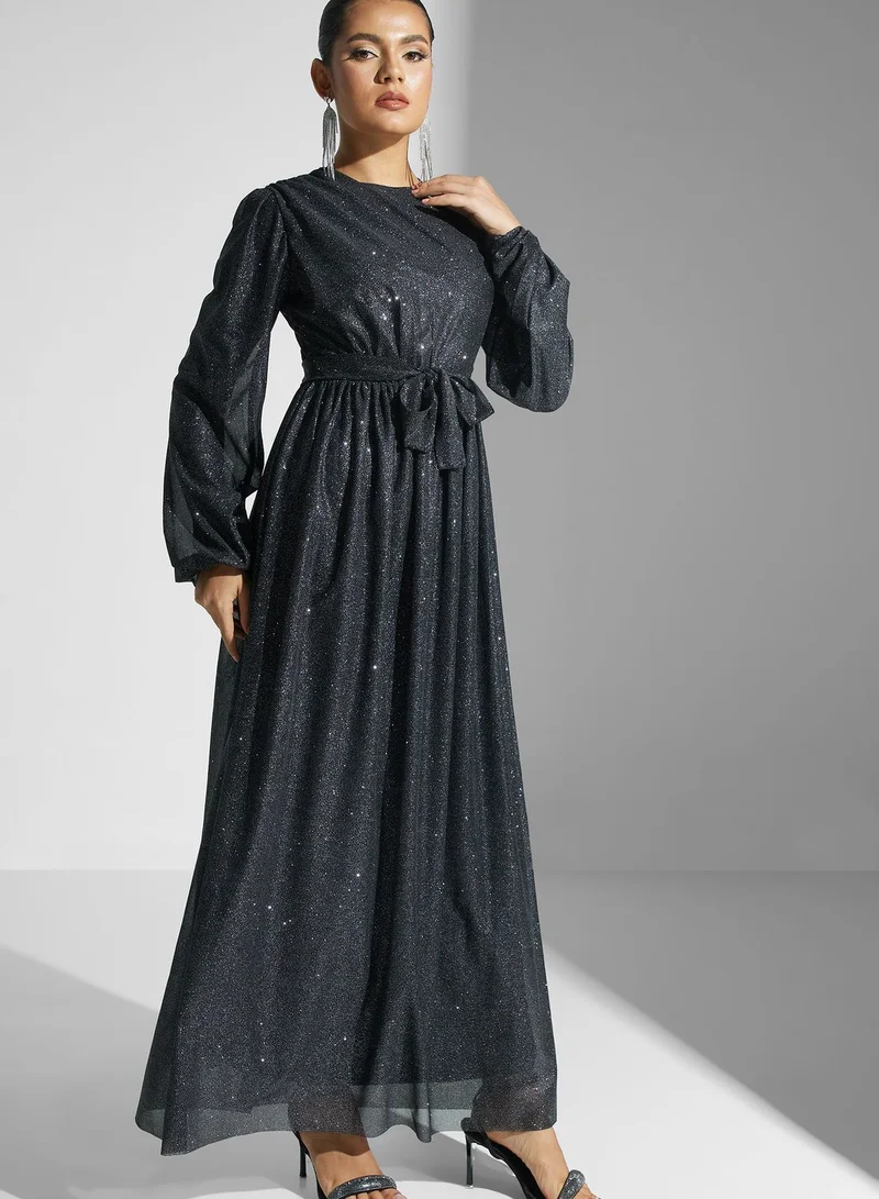 Khizana Shimmer A-Line Dress