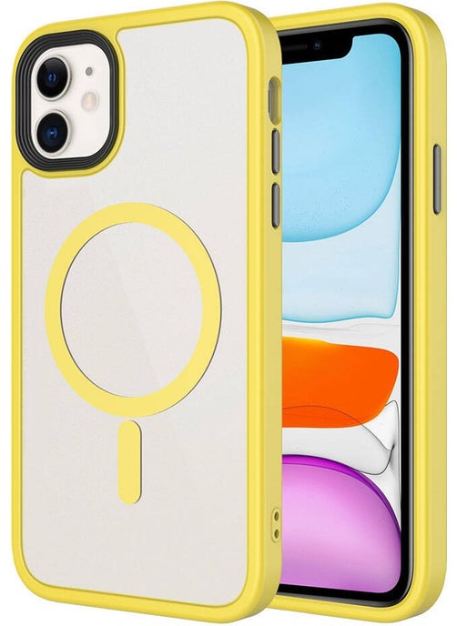 iPhone 11 Case Matte Back Surface Wireless Charging Feature Flet Magsafe Cover