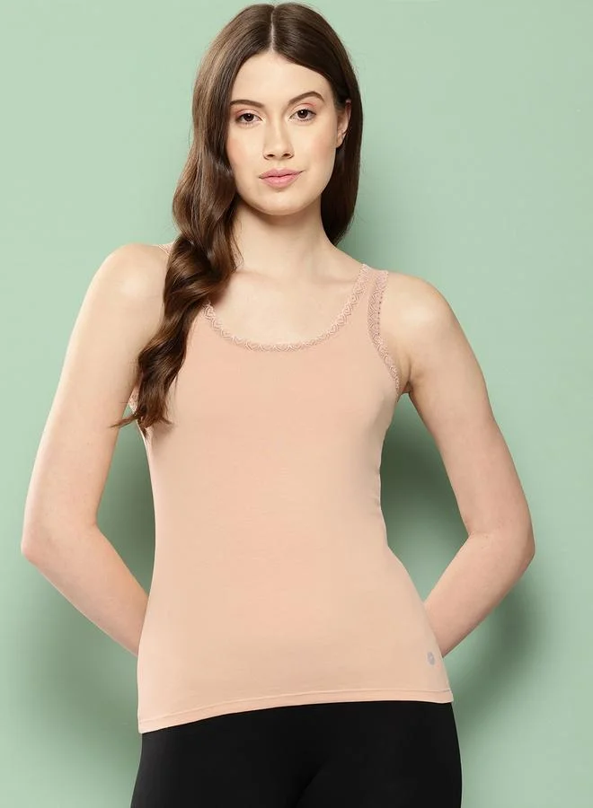 Leading Lady Leading Lady Pack of 2 - Cotton Lace Insert Camisole