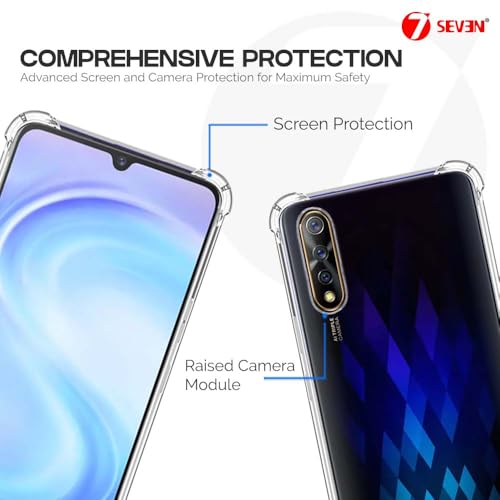 7-Seven 7SEVEN® Back Cover for VIVO S1 Transparent Mobile Back Case Shock Proof Design Camera Edges Protection Crystal Clear Phone Case Silicon Soft TPU and Flexible Bumper Phone Cover - Image 4