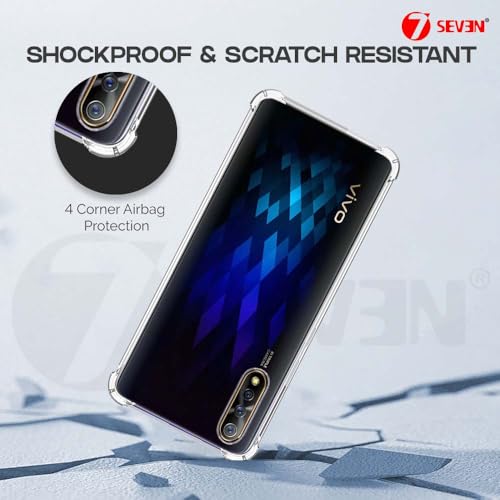 7-Seven 7SEVEN® Back Cover for VIVO S1 Transparent Mobile Back Case Shock Proof Design Camera Edges Protection Crystal Clear Phone Case Silicon Soft TPU and Flexible Bumper Phone Cover - Image 5