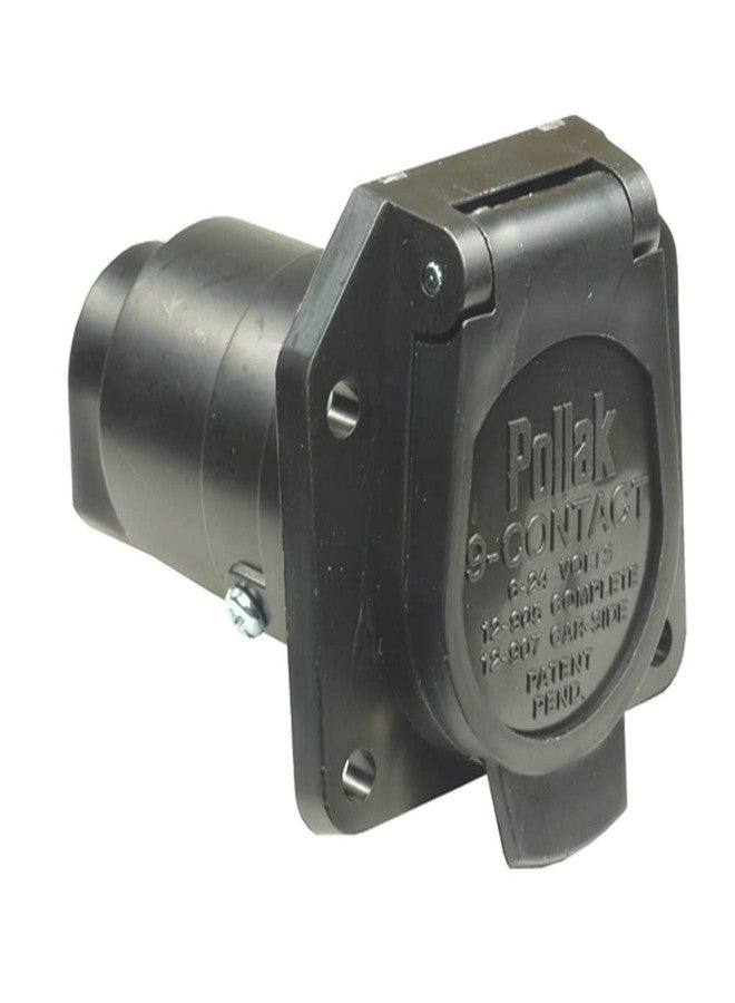 Pollak 12-907p 9-Way Rv Connector Socket, Pkgd