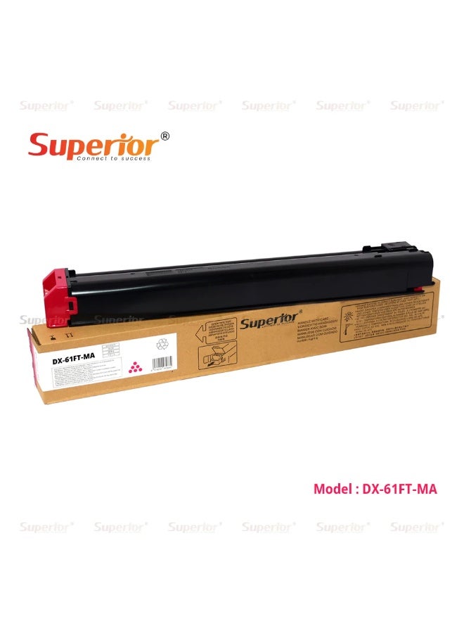 SOS Superior Superior MX-61FT-MA Magenta Compatible Toner Cartridge – Replacement for Sharp MX-61FT – For Sharp MX-2630N / MX-3050N / MX-3550N / MX-4050N / MX-5050N / MX-6050N and More - Image 2
