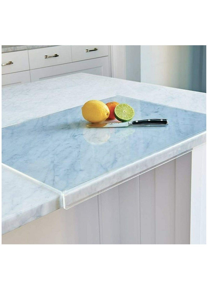 كابتن تيك Non Slip Clear Chopping Board for Kitchen 60 L x 45 W cm Acrylic Clear Chopping Board - Image 1