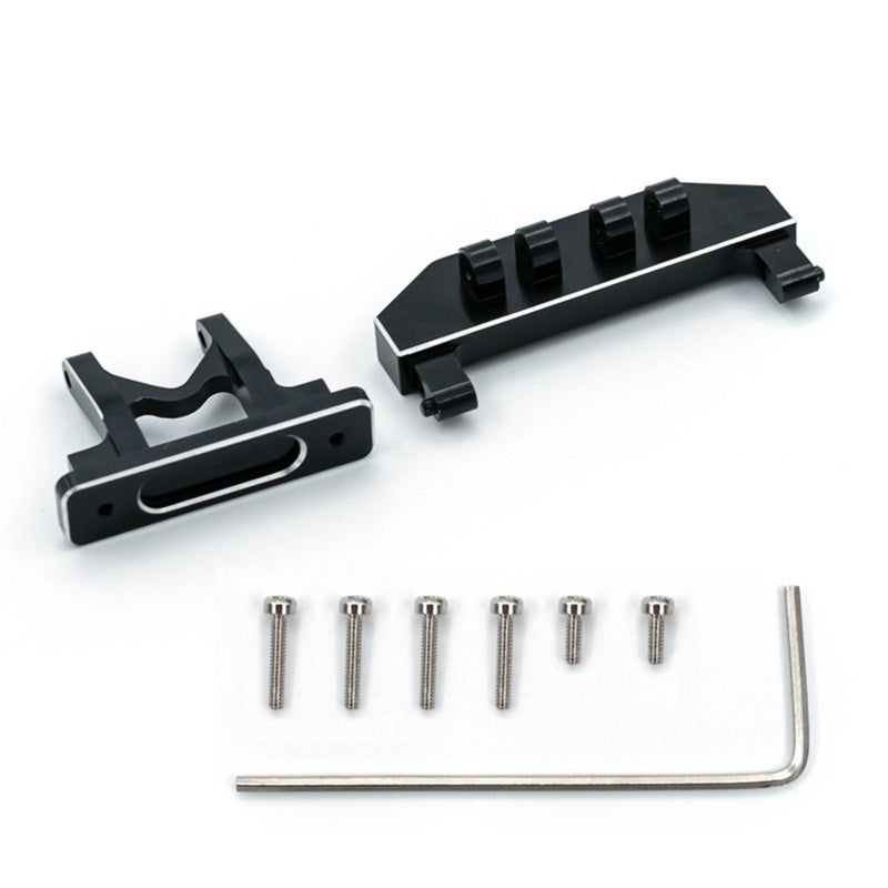 هيئة سيارة التحكم عن بعد: متوافقة مع Axial SCX24 90081 بنسبة 1/24، مصنوعة من سبائك الألومنيوم السوداء، سهلة التركيب، مقاومة للتآكل، متينة، لا تتشوه - مظهر جديد، صناعة دقيقة لمحبي تعديل سيارات التحكم عن بعد (RC Car) الذاتي - Image 1