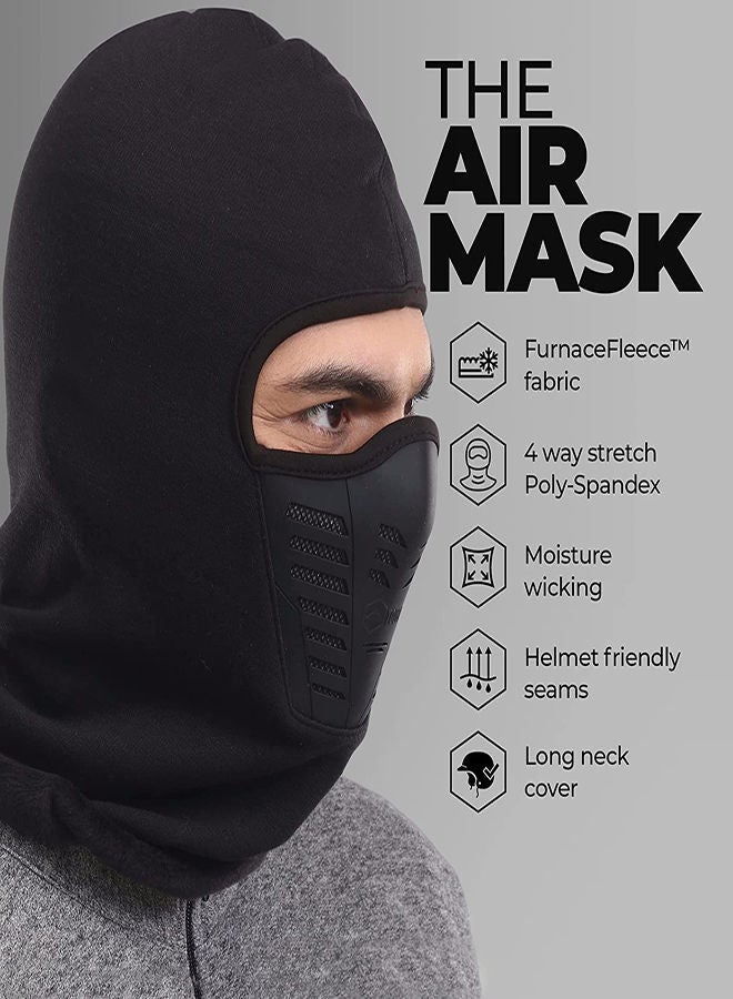 SYOSI قناع تزلج بالاكلافا، 3 قطع قناع تزلج محبوك دافئ وناعم للدراجات النارية في فصل الشتاء مع فتحات تهوية قابلة للتنفس، قناع حراري للشتاء وقناع للتزلج على الدراجات الرياضية، غطاء وجه محبوك للرياضات الخارجية بالاكلافا - Image 3