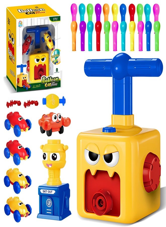 ROHSCE Balloon Launcher Toy Set, Powered Cars Toy with Pump, Creative Inflatable Balloon Pump Racing Car - Image 1