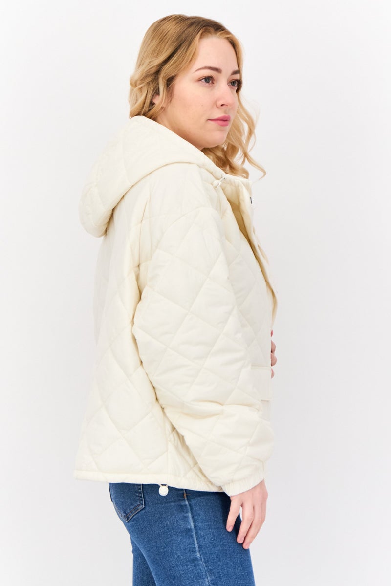 Bearpaw جاكيت مبطن للنساء، عاجي - Image 2