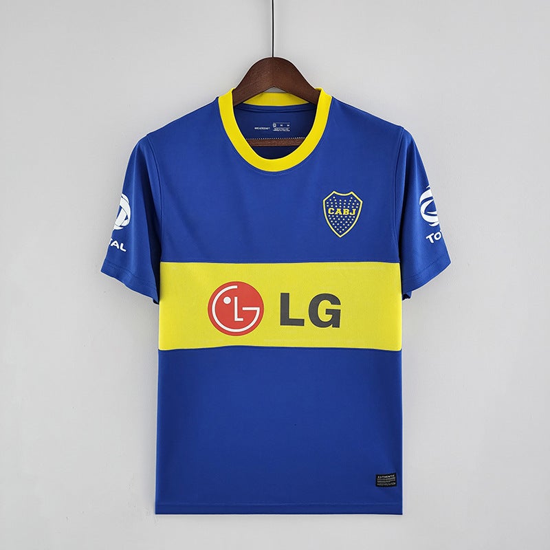 9798 Boca Vintage Cold Jersey No. 10 Riquelme No. 9 Palermo Maradona Home Football Uniform - Image 5