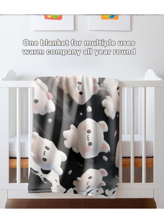 عام بطانية رقيقة من الفانيلا (حرارة ومريحة، ومناسبة للنوم واستخدام اللعبة والغبار والرمل) 150 سم * 200 سم - 624 - Image 1