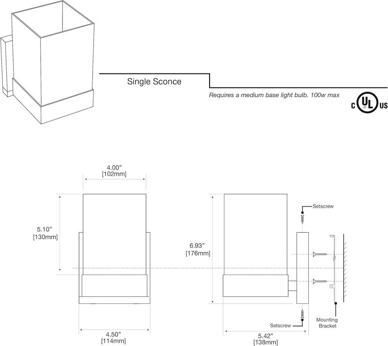 Gatco 1600 Elevate Sconce Single ChromeWall Mounted 693 H x 450 W Bathroom Vanity One Sconce Lighting Fixture - Image 4