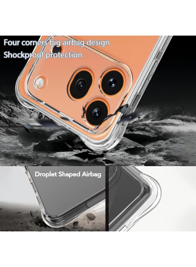 بارالونا غطاء حماية لهاتف Honor 600 Pro، مقاوم للاصفرار، مزود بـ 4 وسائد هوائية في الزوايا، غطاء TPU رفيع مقاوم للخدوش - شفاف - Image 3