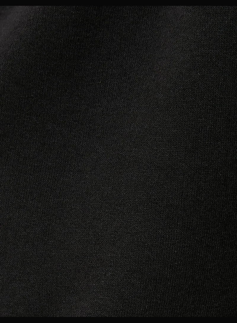 كوتون Jogger Sweatpants Parachute Fabric Detail Pockets Relax Fit