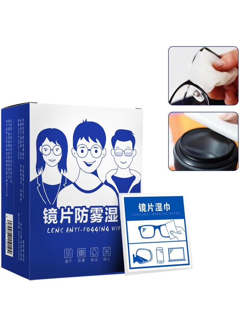 Anti-fog lens wipes - Lens cleaning wipes - Quick-drying, individually wrapped wipes for eyeglasses, lenses, screens, face masks, and swimming goggles (100 pieces) - Image 4