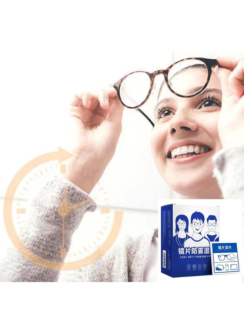 Anti-fog lens wipes - Lens cleaning wipes - Quick-drying, individually wrapped wipes for eyeglasses, lenses, screens, face masks, and swimming goggles (100 pieces) - Image 5