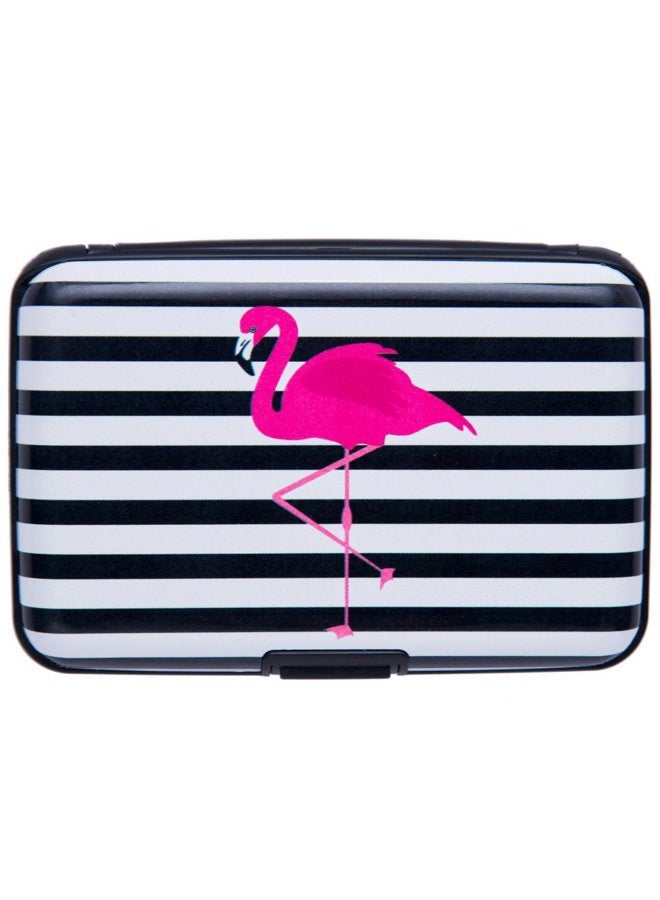 ELFISH Mini RFID Aluminum Wallet Credit Card Holder Business Card Holder Metal ID Wallet for Men Women (Crane) - Image 1