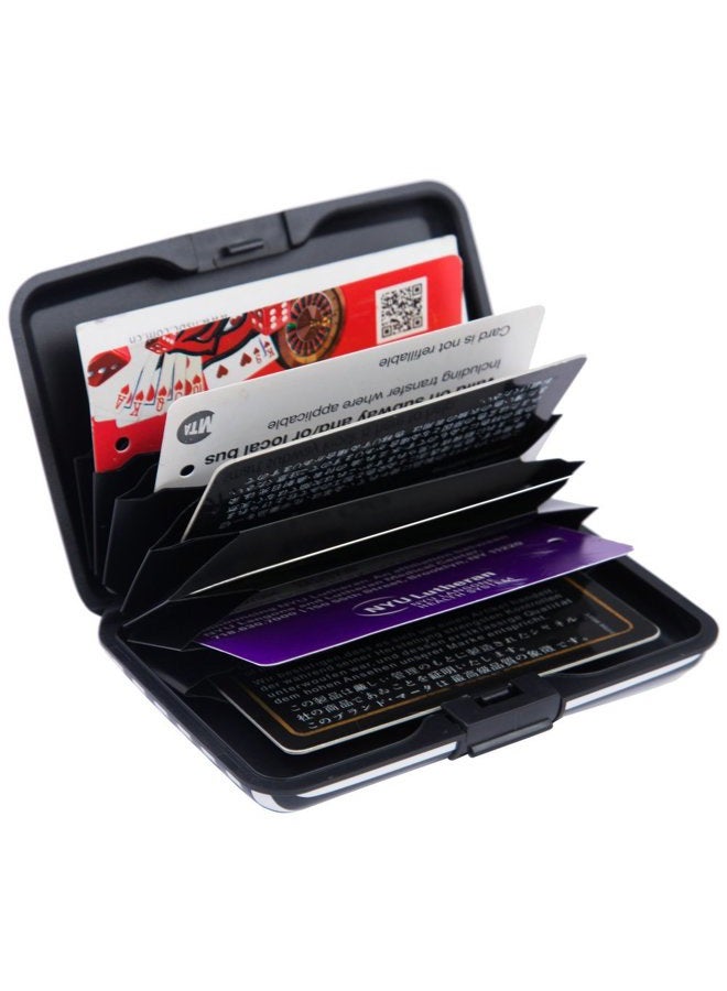 ELFISH Mini RFID Aluminum Wallet Credit Card Holder Business Card Holder Metal ID Wallet for Men Women (Crane) - Image 5