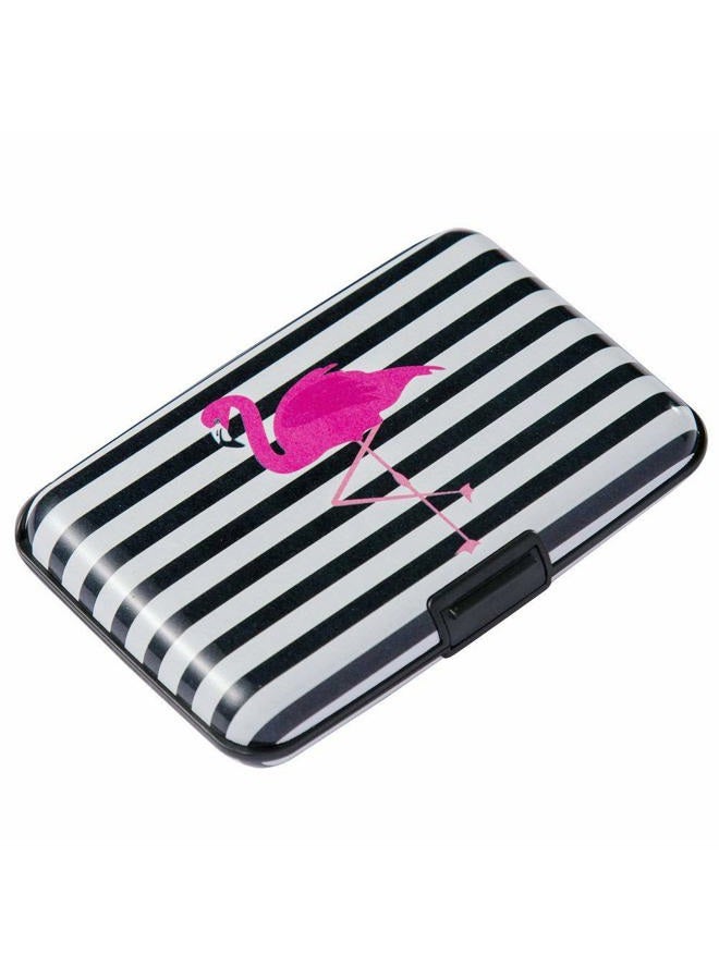ELFISH Mini RFID Aluminum Wallet Credit Card Holder Business Card Holder Metal ID Wallet for Men Women (Crane) - Image 4