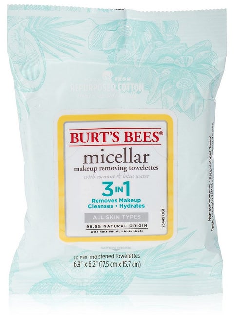 Burt's Bees Burts Bees Micellar Makeup Removing Towelettes - Coconut & Lotus Water, 10 Count (Pack of 1)